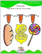 Acı Tatlı Kavramı Çalışma Sayfalarıme çalışmaları